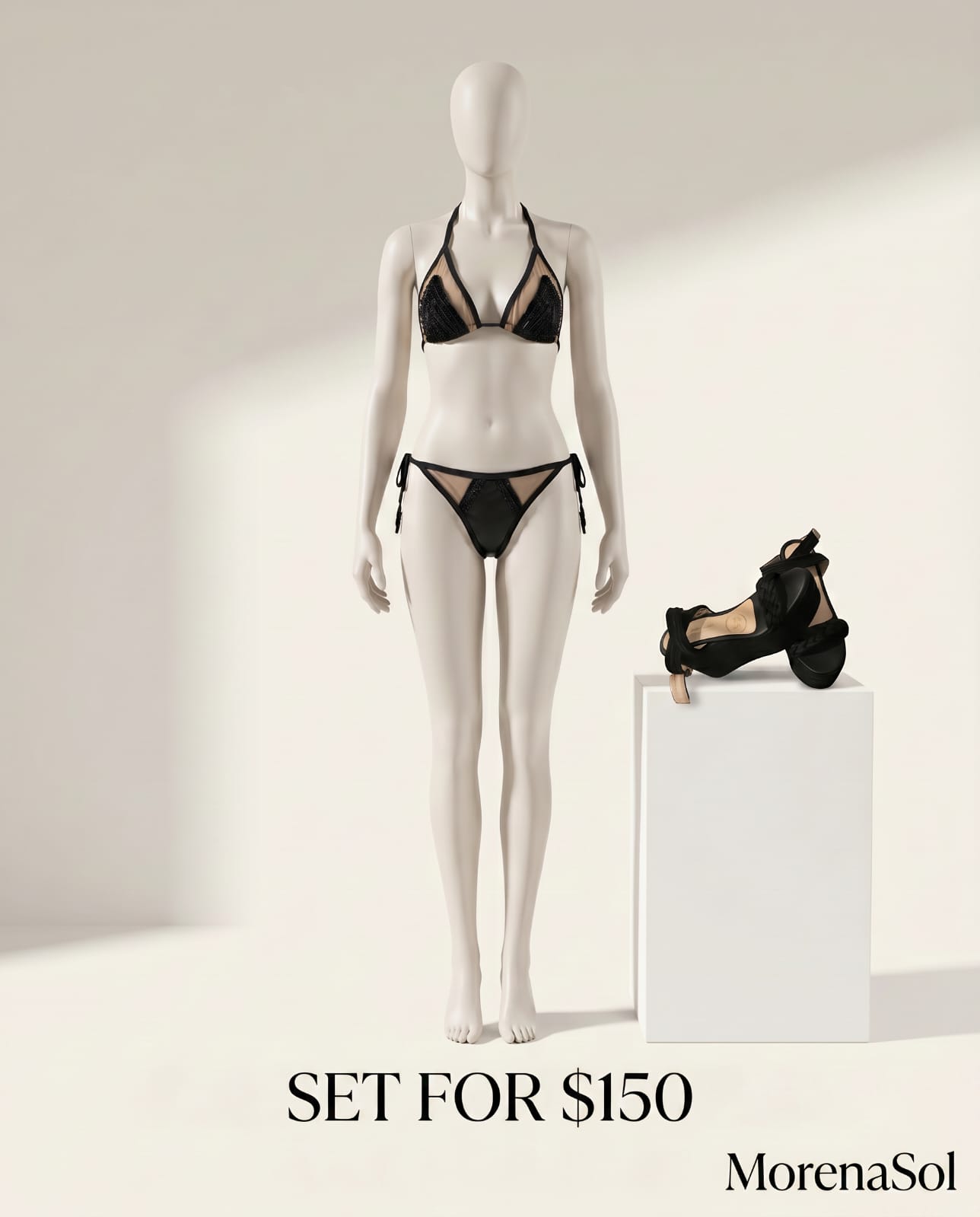 Set Negro Transparente de MorenaSol