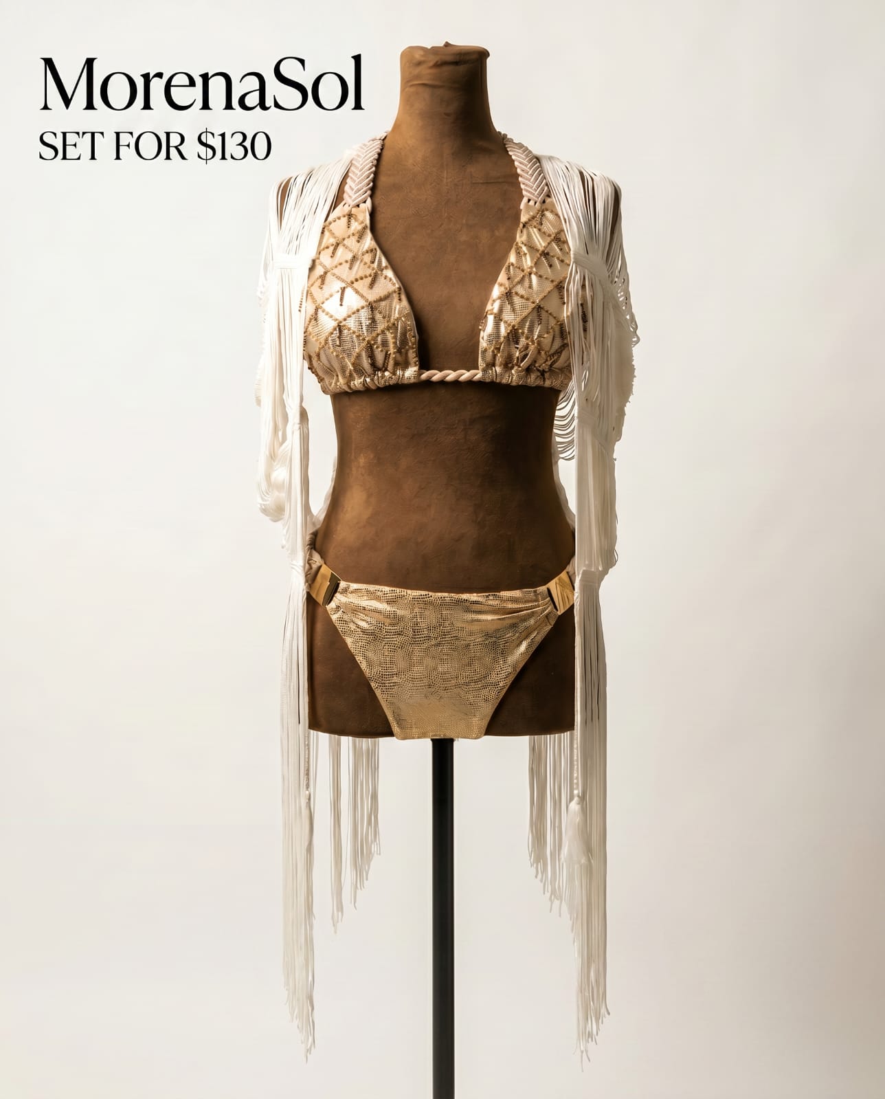 Set dorado MorenaSol disponible para entrega inmediata